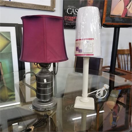 2 Table Lamps - 22"h