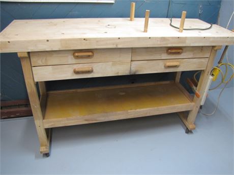 Rolling Work Bench..Bring Help To Remove From Basement