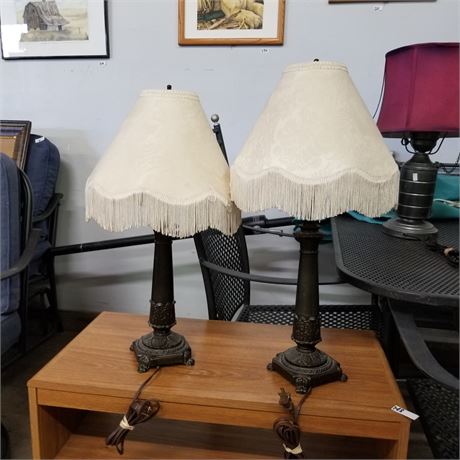 Pair of Vintage Table Lamps-24"