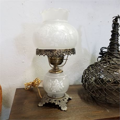 Vintage Table Lamp - 17"h