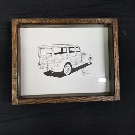 Framed Artist's Proof Hot Rod