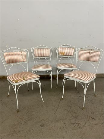 4 Vintage Bistro Chairs -32" Tall