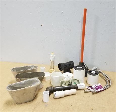 Assorted Plumbing Items & Drains