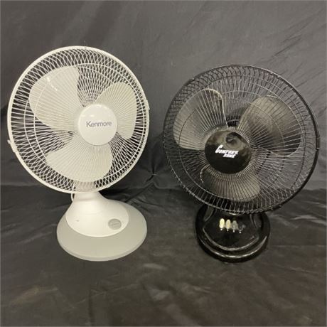 Pair of Table Top Fans