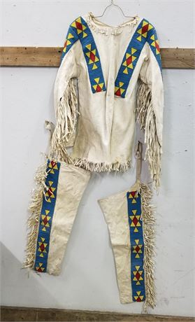 Native American Buckskin Top & Leggings