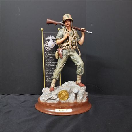 Collectible Marine Statue - 14"