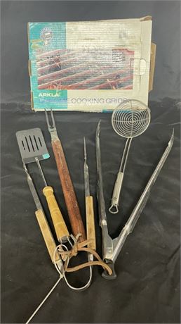 Outdoor Cooking Tools & Chrome Cooking Racks