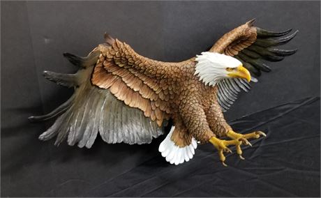 Cast Resin Bald Eagle Wall Hanger - 32"