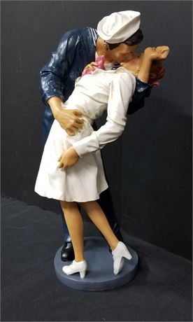 Collectible "Kissing Couple-War's Over" Figurine/Statue - 20"