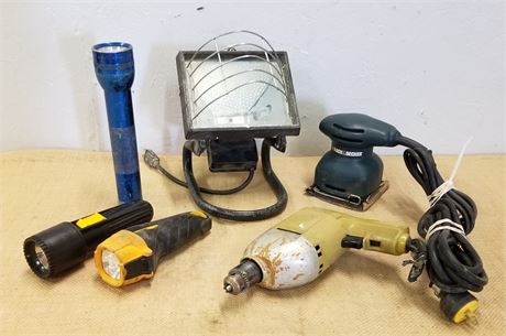 Assorted Tools & Lights