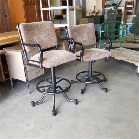 Pair of Nice Swivel & Tilt Stools...29"