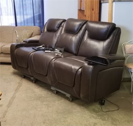 Nice Reclining Sofa w/ User Extras