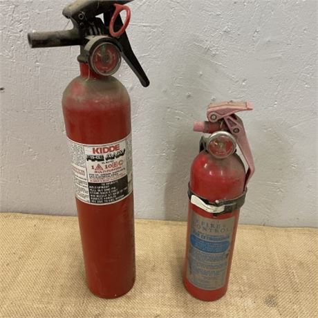 2 Small Fire Extinguishers