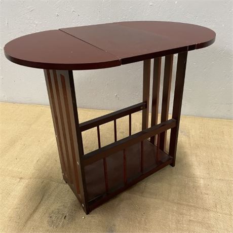 Small Drop Leaf Magazine Table - 20x14x18