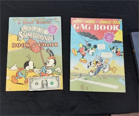 1930's Mickey Mouse Book Pair