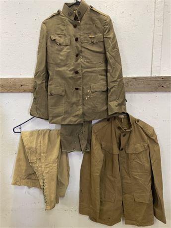 WWI Army Uniform & Doughboy Trousers & Jacket