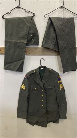 Army Dress Jacket (37R) & 2 Pair Trousers ( 30x34 - 31x34)