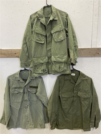 3 US Army Green Shirts