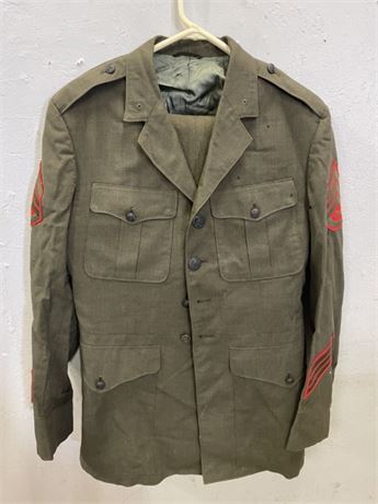 US Army Wool Uniform Jacket w/ 2 Pair of Trousers