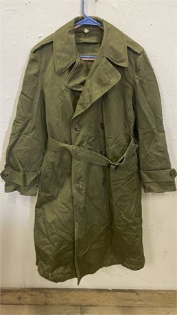 US Army Trench Coat, Sz Short/Small