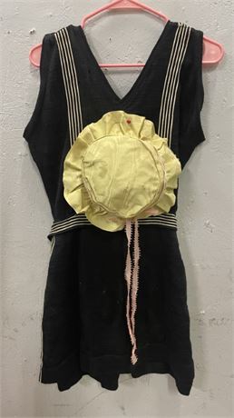 Rare Turn of the Century (the previous one!) Ladies Swimming Suit and Bonnet