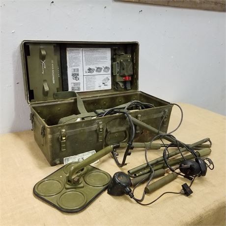 US Army Korean War Era Mine Detector - 27x12x12