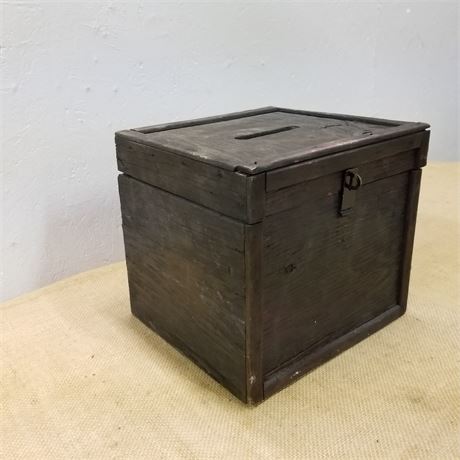 Wooden Drop Box - 11x9x9