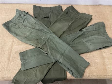 4 Pair US Army Trousers 32x31/32x33