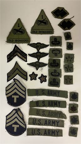 Patches From WWII US Army Uniforms