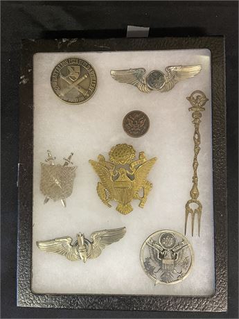 Display Box of Military Memorabilia