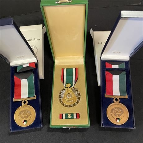 3 Medals of Commendation from Saudi Arabia