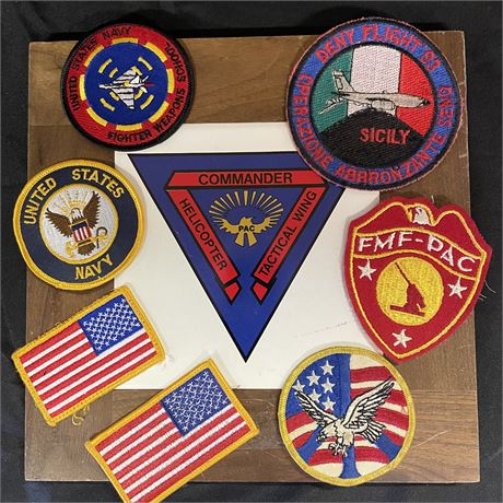 Plaque and Patches - USA Military