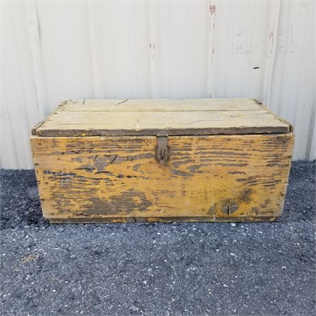 Vintage Wood Military Locker