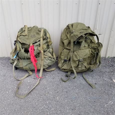 2 USA Military Backpacks