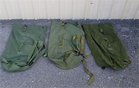 Military Duffel Bag Trio