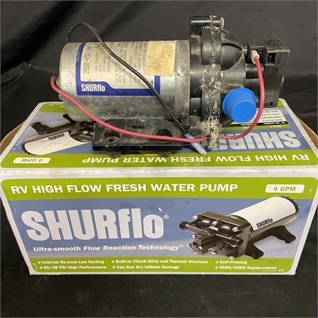 Used RV High Flow Fresh Water Pump - 4 GPM