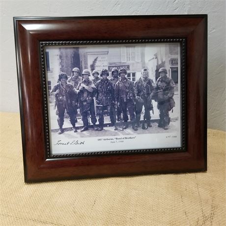 Signed, Numbered Photo Print, 101st Airborne, "Band Of Brothers" June 7, 1944