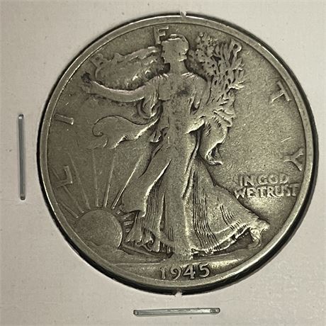 1945 S Walking Liberty Silver Half Dollar