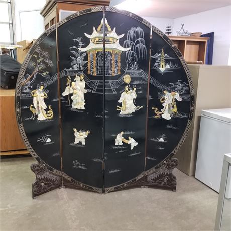 Super Nice Asian Themed Relief Privacy Screen - 70x72