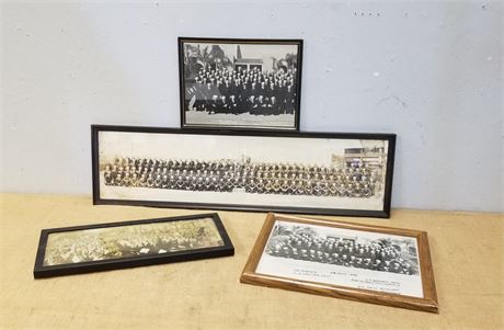 Framed Navy Company Photographs