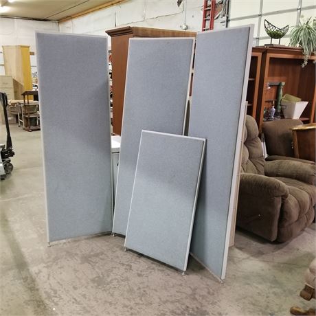 4 Sound Dampening Office Dividers - 24x72