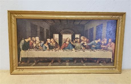 Framed Last Supper Picture -