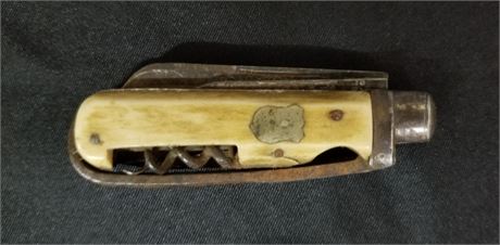 Vintage 1870s Bone Handle Pocket Knife