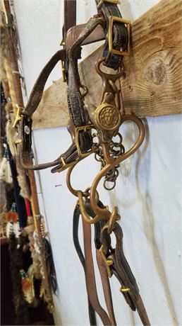 Awesome Vintage War Horse Bridle & Bit