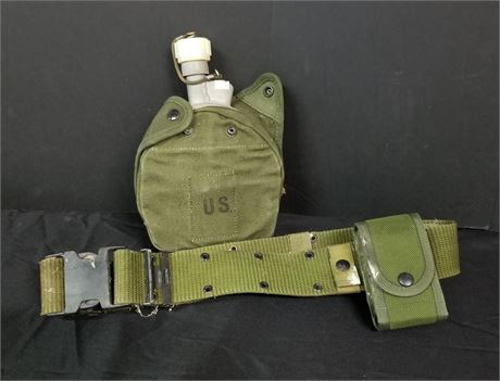 US Army Canteen and Ammo Belt