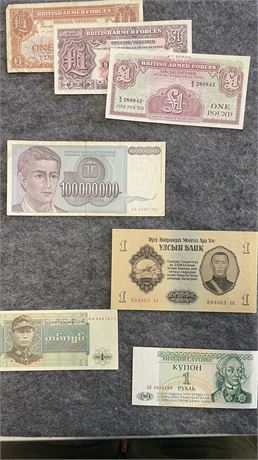 Various Foreign Currencies