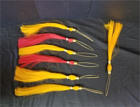 Red & Yellow Cavalry Helmet Plumes