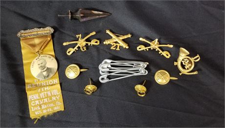 Assorted U.S. Calvary Pins