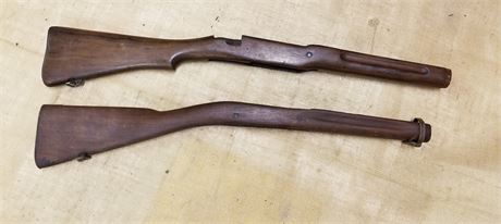 Vintage Rifle Stock Pair