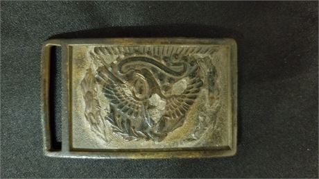 Stamped U.S. Eagle War Belt Buckle